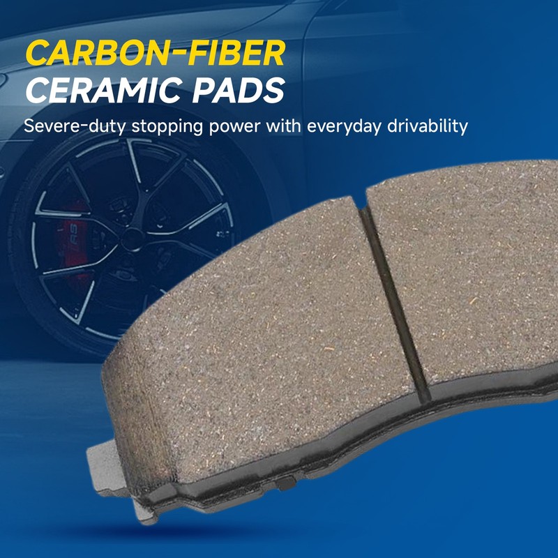 13.7inch Rear Drilled Rotors Brake Pads for 2004-2008 Ford F-150 Lincoln Mark LT gallery