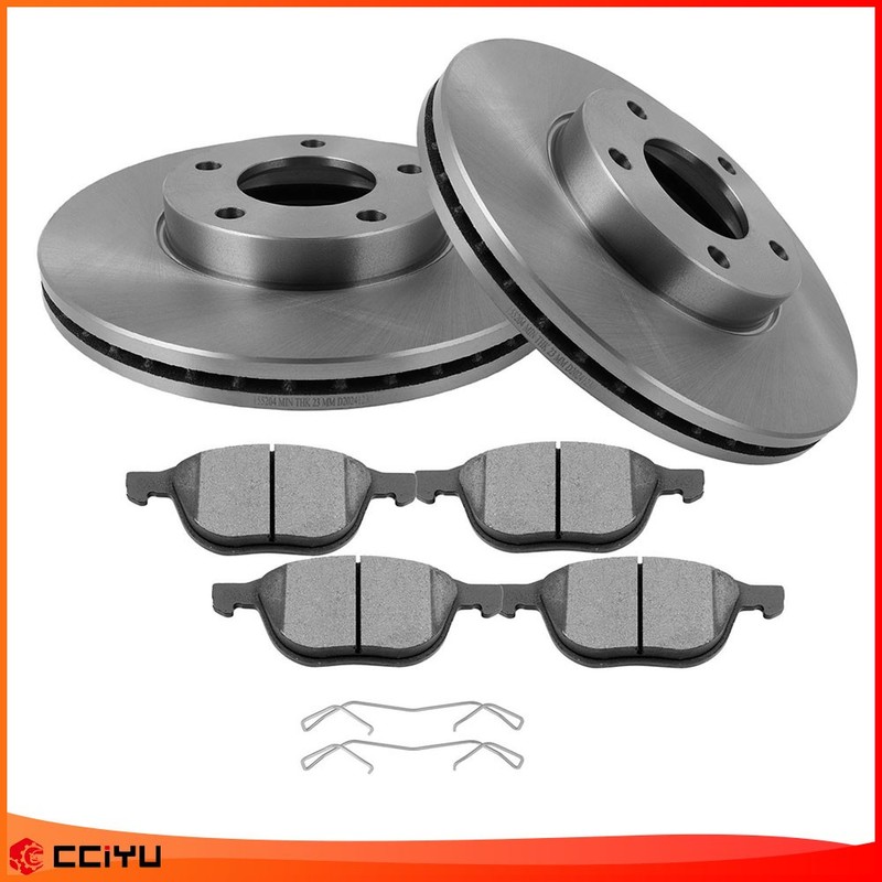Front Solid Brake Rotors & Ceramic Pads For 2004 2005 2006 – 2013 Mazda 3 2.0L