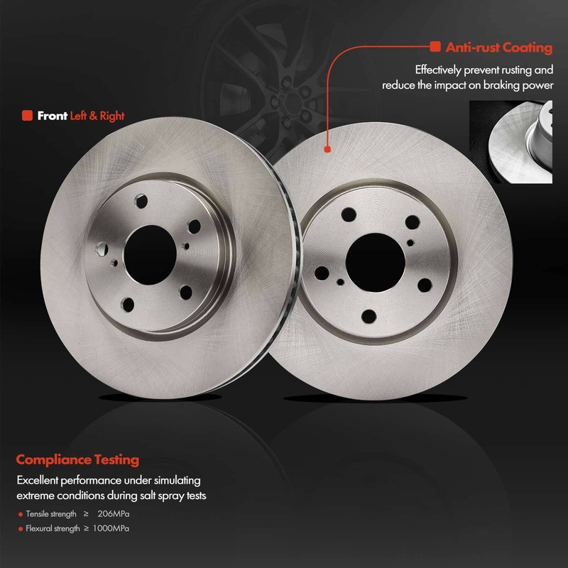 6x Front Brake Disc Rotor & Ceramic Brake Pad for Lexus GS300 2006 IS250 09-15 gallery