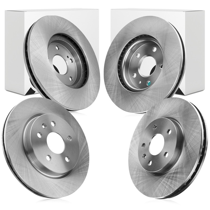 4pcs Front Rear Brake Rotor Kit for 2011 - 17 Buick Regal 2017 - 20 Chevy Impala gallery