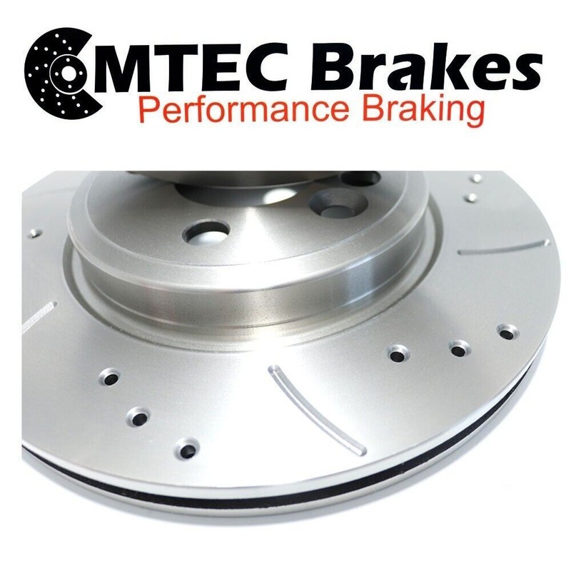 Fiat 500 1.4 Abarth 02/08 - Front brake discs and perforated grooved pads 305mm gallery