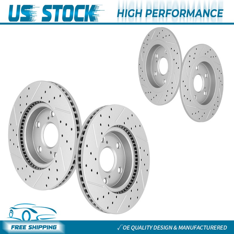 For 2008 2009 2010 2011 2012 2013 – 2015 Scion XB Front Rear Brake Disc Rotors