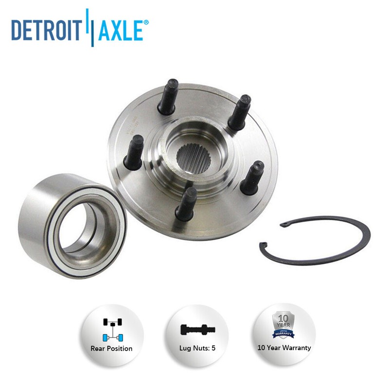 Rear Wheel Bearing Hub Brake Rotors Pads for Ford Explorer Mercury Mountaineer gallery