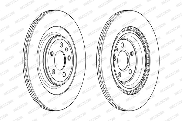 Ferodo DDF1990C Brake Disc for Audi gallery