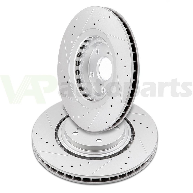 Front & Rear Brake Discs Rotors For Lexus RX350 RX450h Toyota Sienna Drill Slot gallery