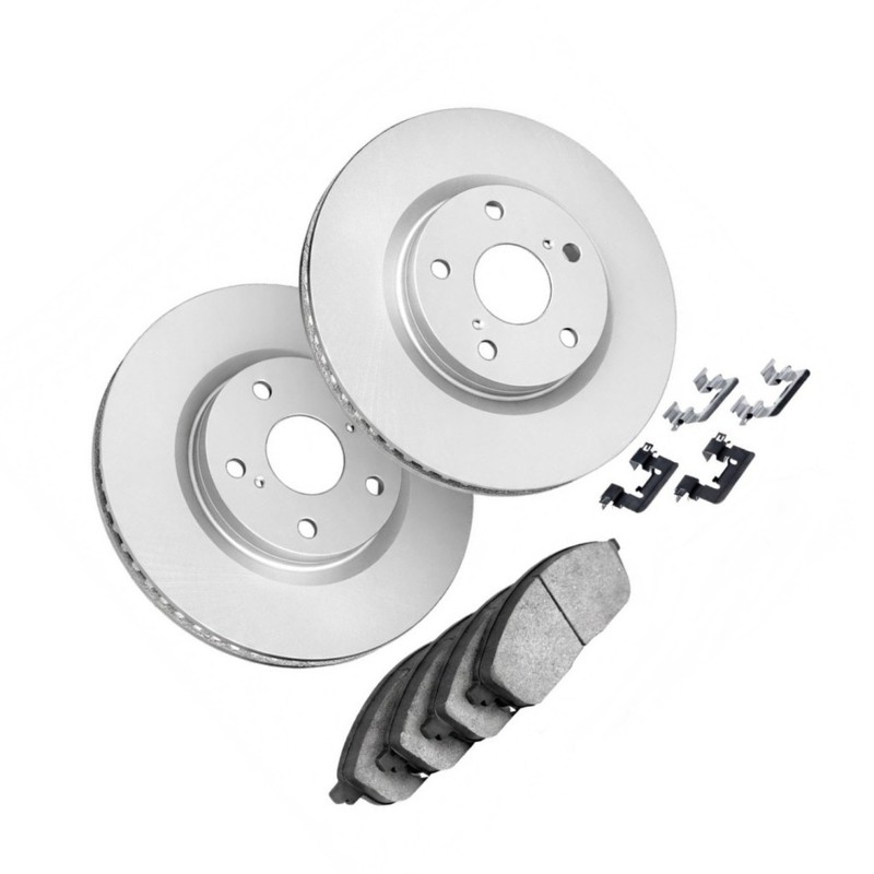 For Mitsubishi Lancer 2008-2015 Brake Set Rear | Cast Iron | Ceramic Pads Vented gallery