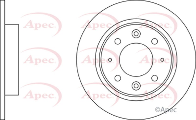 Fits Kia Carens 2000-2007 1.6 1.8 2.0 CRDi Apec Rear 1x Brake Disc 0K9AA26251 gallery