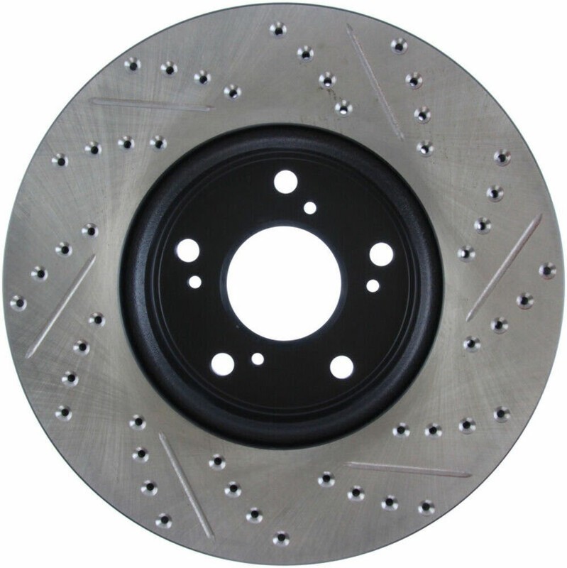 StopTech 127.40086R Sport Cross-Drilled And Slotted Disc Brake Rotor Fits Accord gallery