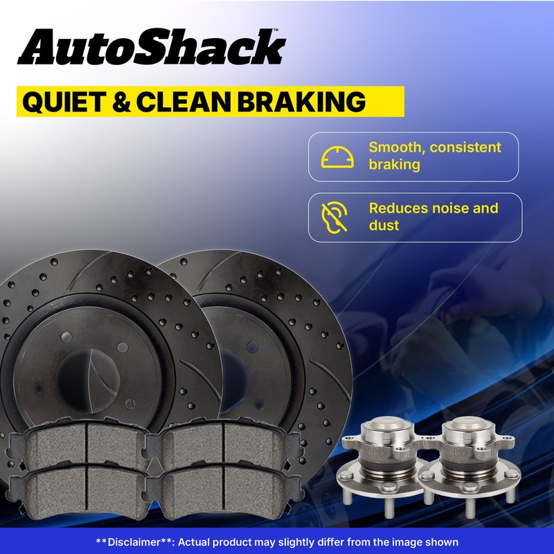 Front Drilled Slotted Brake Rotors Ceramic Pads Hubs for Chevy, Cruze 2011-2015 gallery