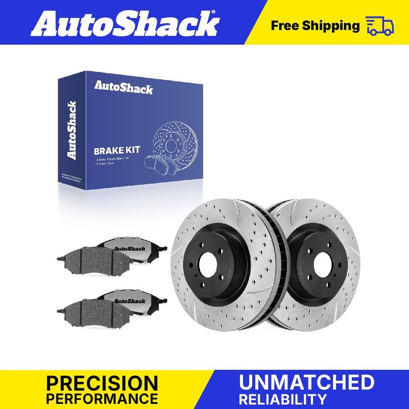 Front Drilled Slotted Brake Rotors Ceramic Pads for INFINITI, G37 2009-2010