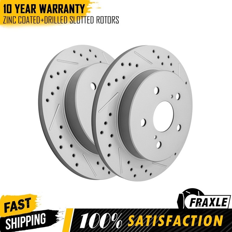 281mm Rear Brake Disc Rotors Set For Avalon Camry Prius Rav4 Venza Es250 Ux200