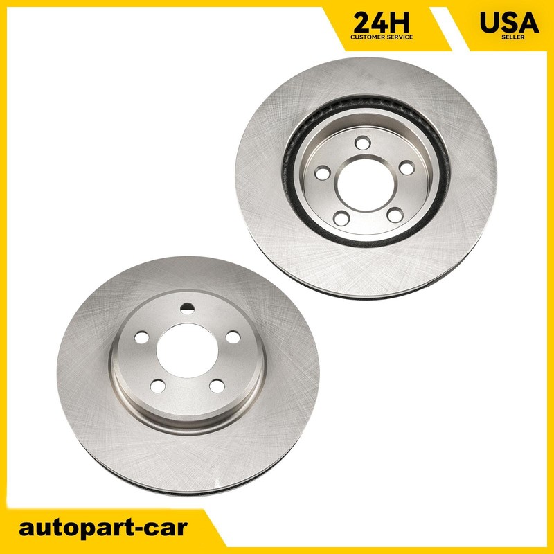 Front Disc Brake Rotors Fits 12-18 Chrysler 300 V6 15-17 20-23 Dodge Charger V6