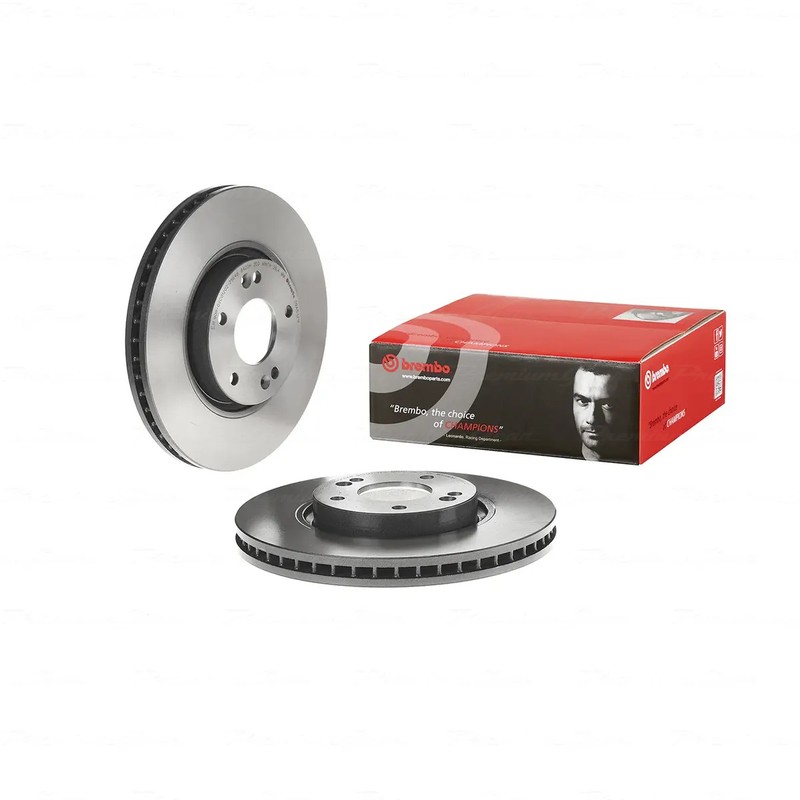 Front+Rear Brembo UV Coated Disc Rotors+NAO Pads for Hyundai Sonata NF 09-10 gallery
