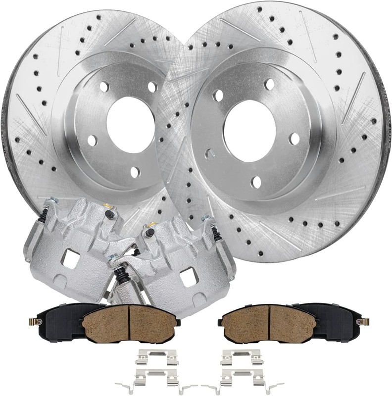 Front Brake Pads Calipers Rotors for 2002-2006 Nissan Altima
