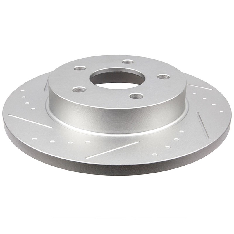 Rear Slotted Brake Rotors & Metallic Pads Fits 05-10 Pontiac G6 07-09 Saturn gallery