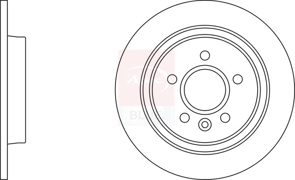 2x Brake Discs Pair Solid fits VOLVO V40 52, 526 1.6 Rear 12 to 16 280mm Set New