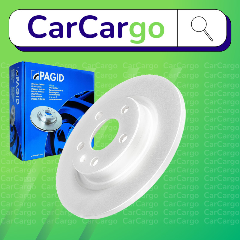 Pagid Solid Rear Brake Discs Pair For Volvo XC40 T5 AWD 2017-2022 280 mm