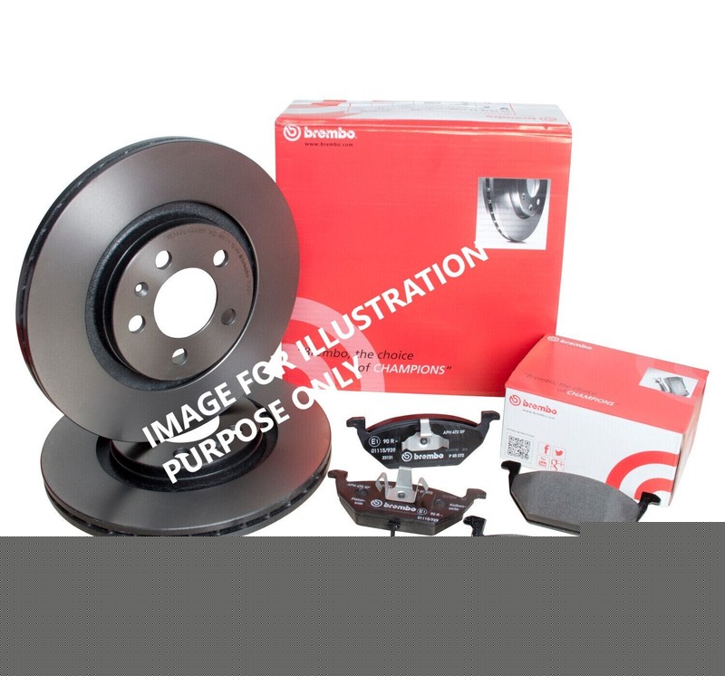 FOR CITROEN DS3 1.6 e-HDi 90 A55 BREMBO FRONT BRAKE DISCS 283MM&BRAKE PADS SET