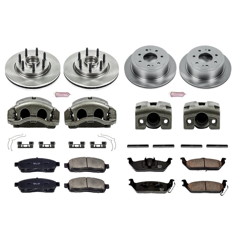 KCOE4005A Powerstop Brake Kit With Calipers 4-Wheel Set Front & Rear for F-150 gallery