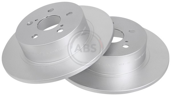 ABS 17509 Rear Brake Discs Pair 271mm Solid Fits Toyota Avensis 42431-05040