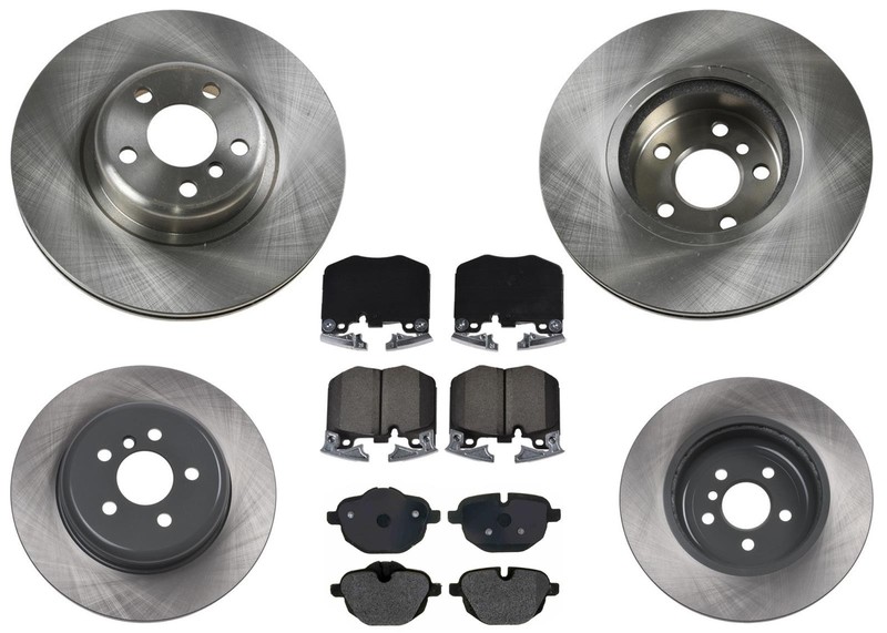 For BMW X3 2018-2022 2.0L Premium Front & Rear Disc Brake Rotors Pads