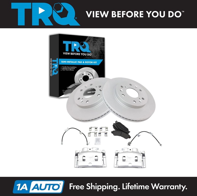 TRQ Front Brake Pad & Rotor Kit Fits 2005-2007 Chevrolet 2005-2006 GMC