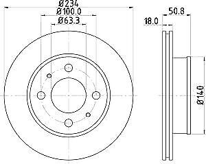 Mintex MDC1722C Brake Discs gallery