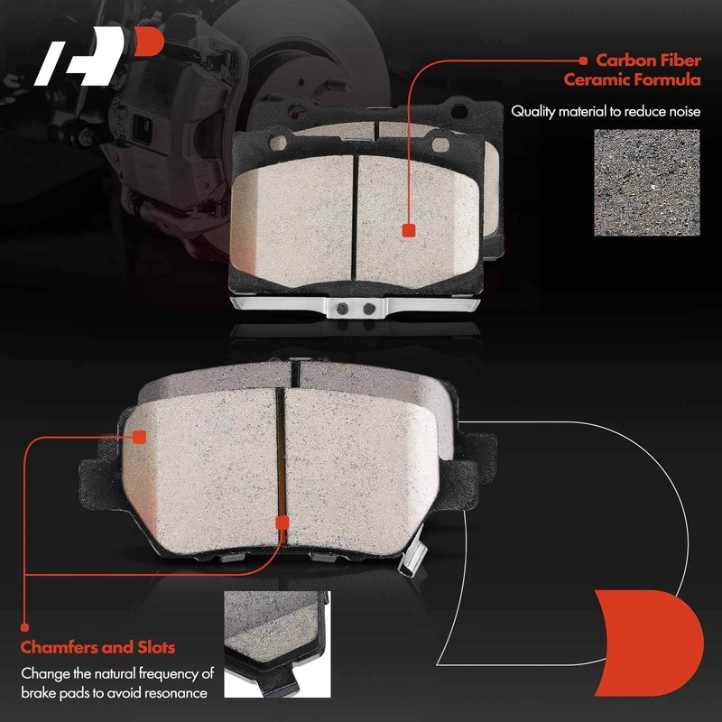 A-Premium Front & Rear Disc Brake Rotor & Brake Pad for Acura RL 05-12 3.5L 3.7L gallery