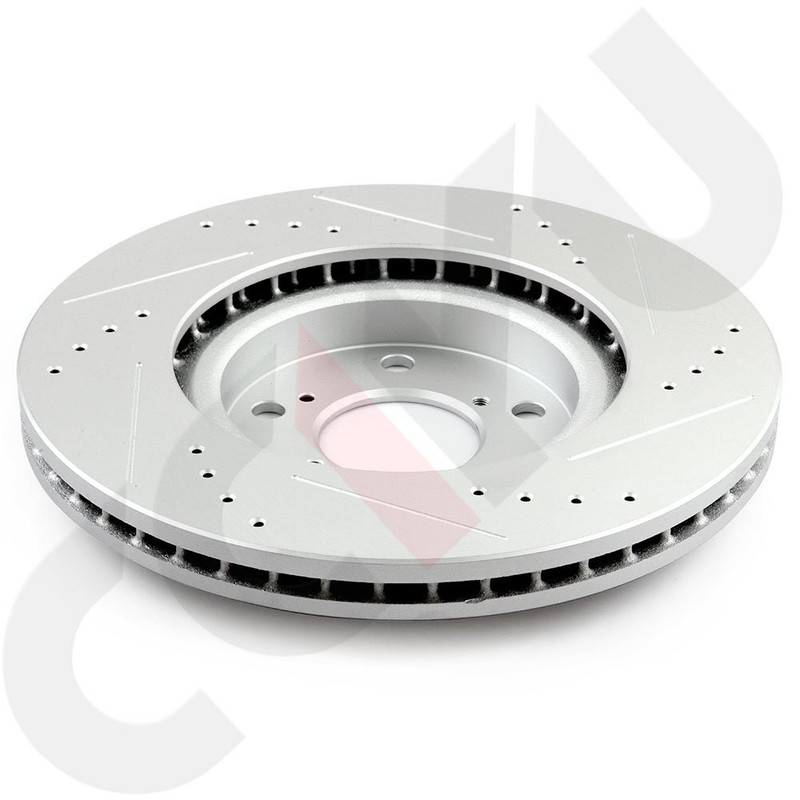 Fits Honda Odyssey 2011 - 2014 Front + Rear Drilled & Slotted Brake Rotors Discs gallery