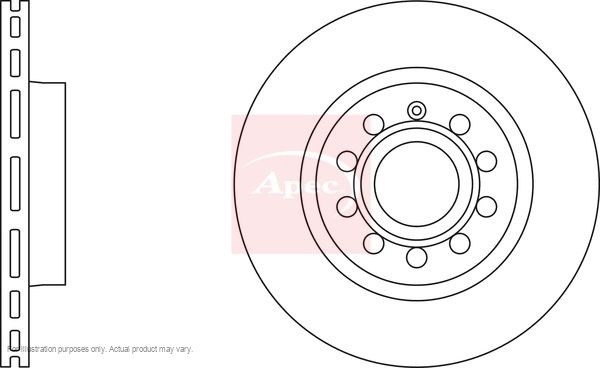 2x APEC Front Brake Discs For VW GOLF PLUS V (5M1, 521) 1.4 FSI 2005-06 DSK2228 gallery