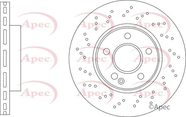 Brake Discs Pair Front FOR MERCEDES W176 136bhp 2.2 A200 14->18 CHOICE1/2 Apec gallery