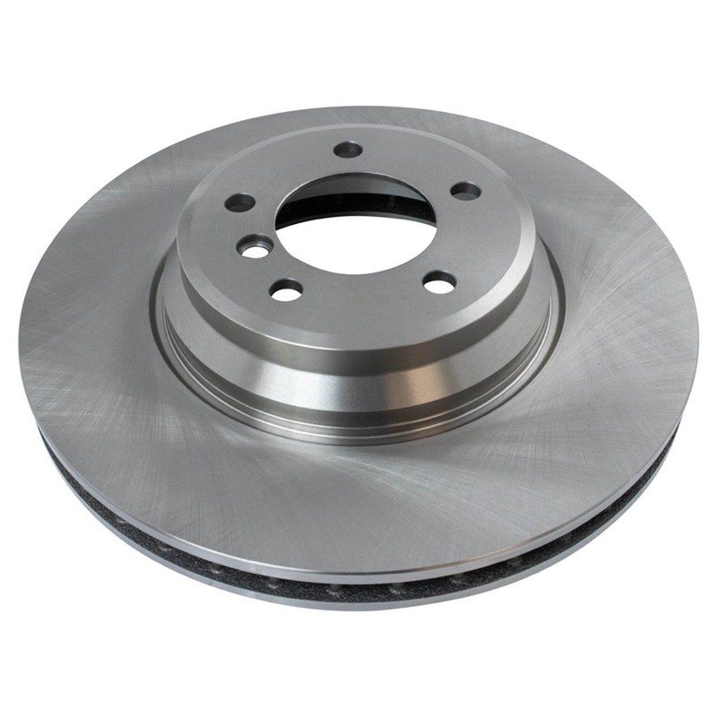 TRQ Front Disc Rotor & Ceramic Brake Pad Left & Right Kit w/Sensors w/Chemicals gallery