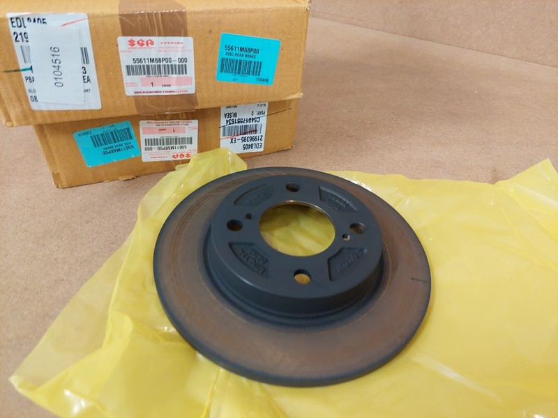 Suzuki Baleno RS Rear Brake Disc Set 1.0L 2017-2019 55611M68P00 Genuine NEW