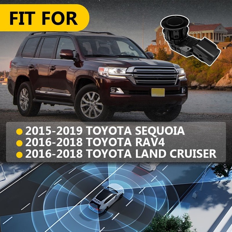 3-30x Parking Sensor Reverse Radar Alert Alarm 6Pin For 2015-2019 Toyota Sequoia gallery