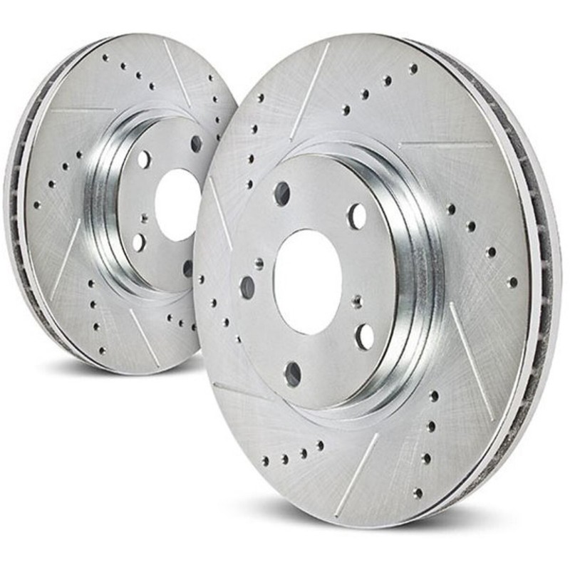 JBR1763XPR Powerstop Brake Discs 2-Wheel Set Front for Toyota Corolla Cross RAV4