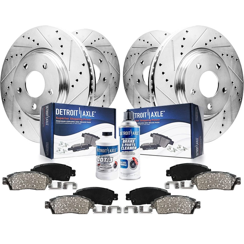 Front & Rear Brake Pads Rotors for 2003 2004 2005 2006 Mercedes-Benz E500