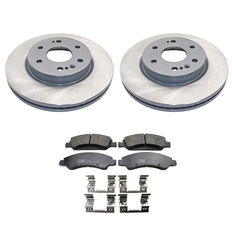 DuraGo Front Rotor TRW Pro Ceramic Disc Brake Pad Kit For Silverado LD 5.3 C L83