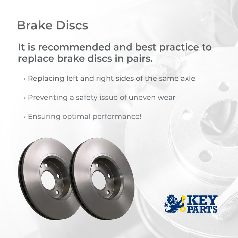 2x Brake Discs Pair Vented fits TOYOTA VERSO ZGR20 1.6 Front 09 to 18 1ZR-FAE gallery