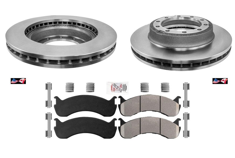 Brake Rotors Pad Fits Ford Freightliner IC International Thomas Bosch 66mm kit