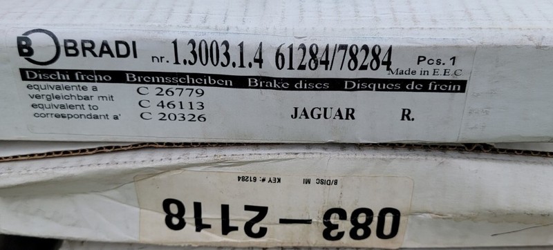 Disc Brake Rotor-Premium Bradi 1.3003.1.4 Ref. Autopart Intl 1407-61284 gallery