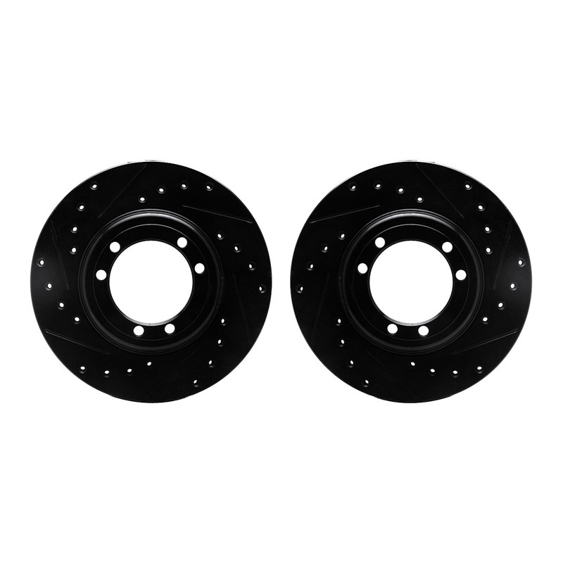 WHPN1-44000 R1 Concepts 2-Wheel Set Brake Discs Front for Hummer H1 2002-2004