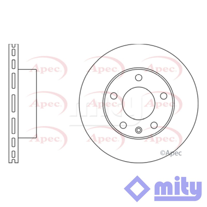 Fits LDV Maxus 2005-2009 2.4 D Electric Brake Disc Front Mity 545110027