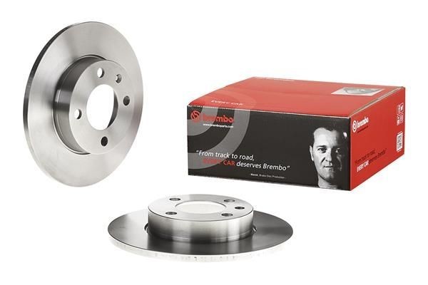 2X Brembo 08.2631.34 Front Rear Solid Brake Discs Fits Audi Seat 80 Cordoba Derb