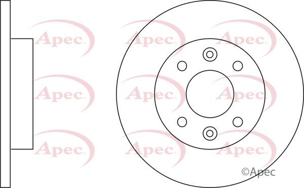 Brake Discs Pair Front FOR RENAULT CLIO 107bhp I 1.8 95->98 CHOICE2/2 Apec gallery