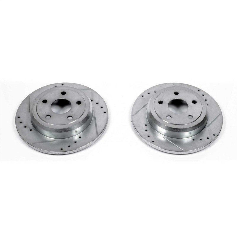 PowerStop Disc Brake Rotor Set DRILLEDSLOTTED ROTOR PAIR Fits Dodge Durango 2011
