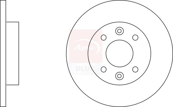 2x Brake Discs Pair Solid fits RENAULT R11 37S 1.2 Front 84 to 88 238mm Set New