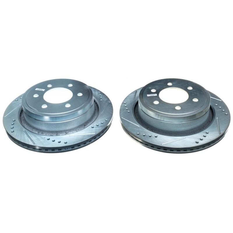 Power Stop Evolution Drilled & Slotted Rotors for Ford F-150 2012-2013 Rear Pair gallery