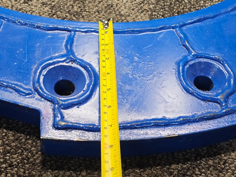 Wear Plate Rotor Rear Left Hand, Drill 28" L x 8" W 117151-01 Blue Powder Coated gallery