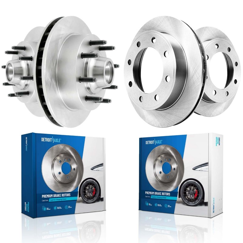 2WD Front & Rear Rotors for 1999 2000 2001 2002 Ford F-350 Super Duty