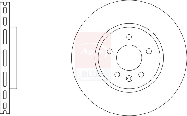 2x Brake Discs Pair Vented fits OPEL INSIGNIA 1.6 Front 2018 on D16SHT 321mm Set
